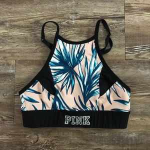 VS PINK PALM SPORT BRA